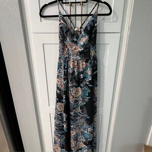 Free People XS Through The Vine Floral Maxi Dress NWOT
